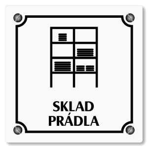 Sklad prádla, 148x148mm, bílá, Kansas